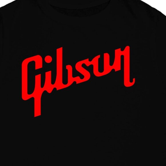Gibson Musical Instrument Guitar Fan Gift Graphic Music Band Rock Logo T SHIRT - Picture 2 of 5